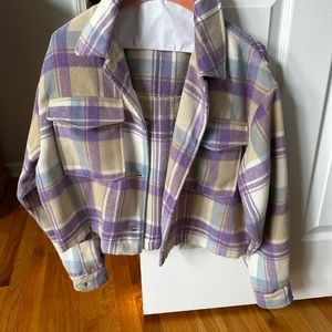 NWOT plaid jacket